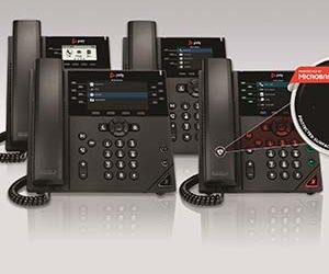 Antimicrobial technology protects desk phones