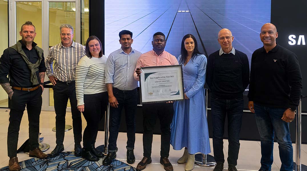 Rhenus Logistics wins Samsung Best Supplier Award